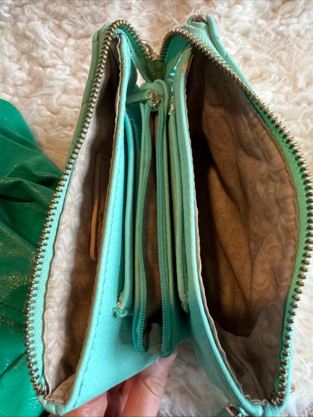 Mint & Seafoam Bag Bundle Chinese Laundry Hobo & Charming Charlie Crossbody